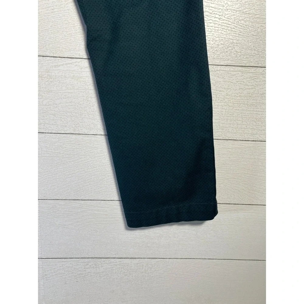 Banana Republic Mens 32x30 (34x28.5) Aiden Chino Pants Teal Blue Micro Print Dot